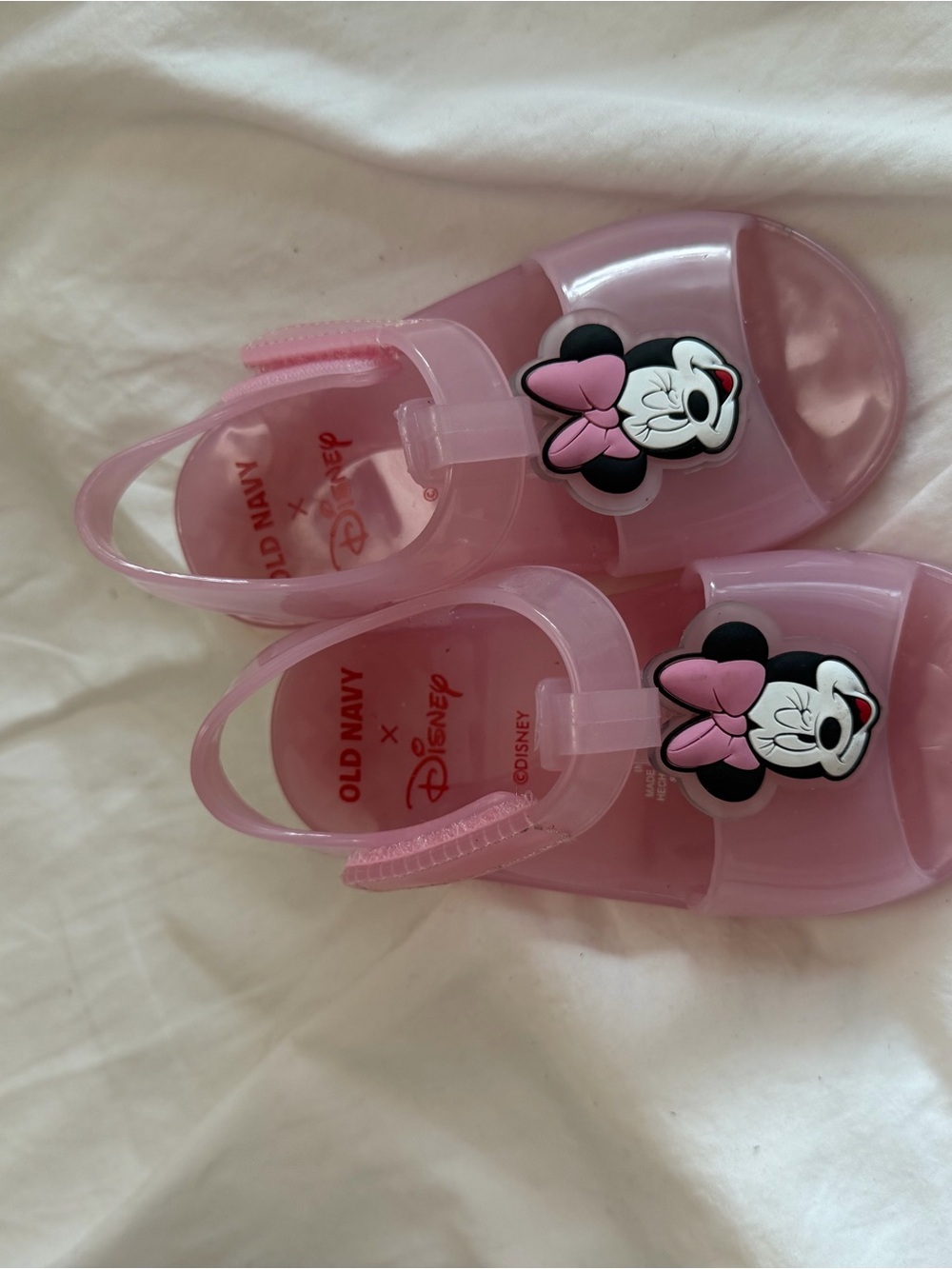 Old Navy Pink Minnie Mouse Jelly Sandals for Kids